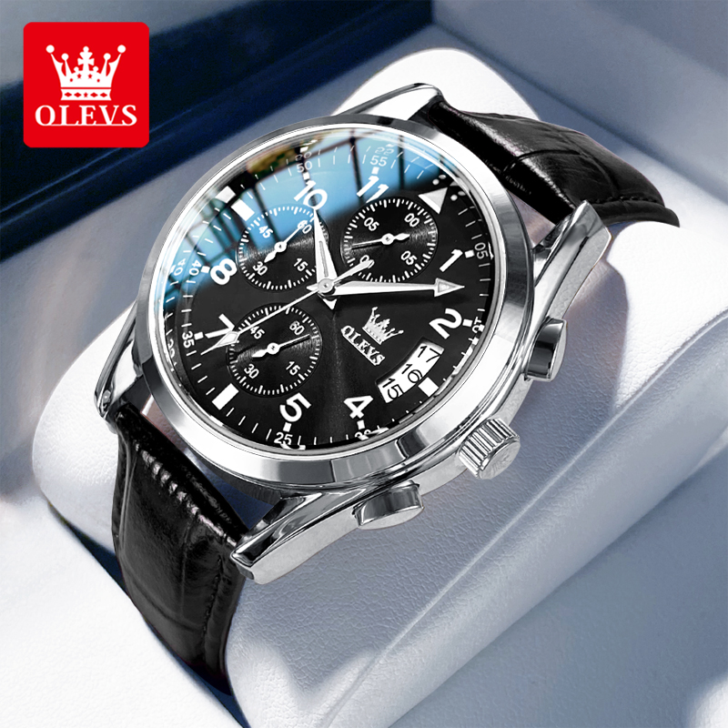 OLEVS Quarzuhr für Männer Orig – Leather Watch Band Men Bewertung und Preis