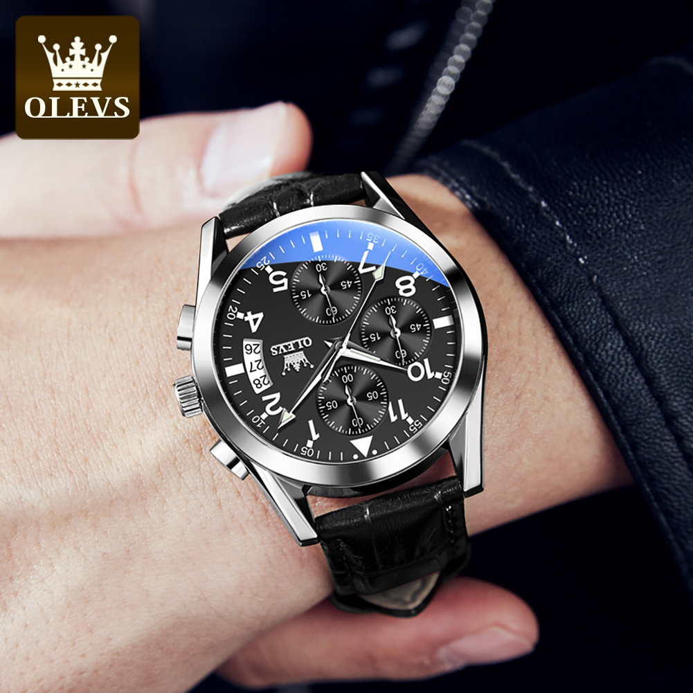 OLEVS Quarzuhr für Männer Orig – Leather Watch Band Men Bewertung und Preis