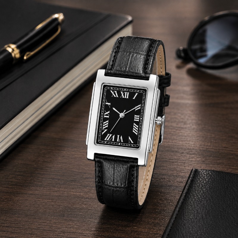 Business-Herrenuhr mit Analoge – Leather Watch Band Men Bewertung und Preis
