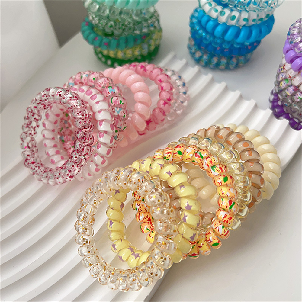 6 Stück Süße Bunte Spiralförmi – Silicone Band Women Bewertung und Preis