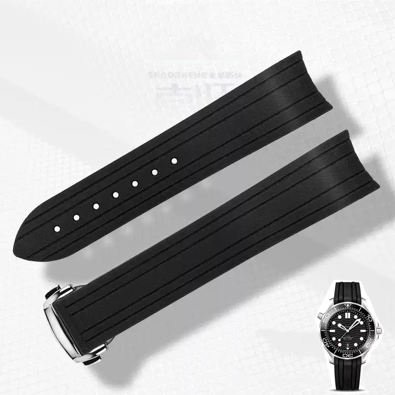 20 mm gebogenes Ende Gummi-Sil – Omega Watch Seamaster Bewertung und Preis
